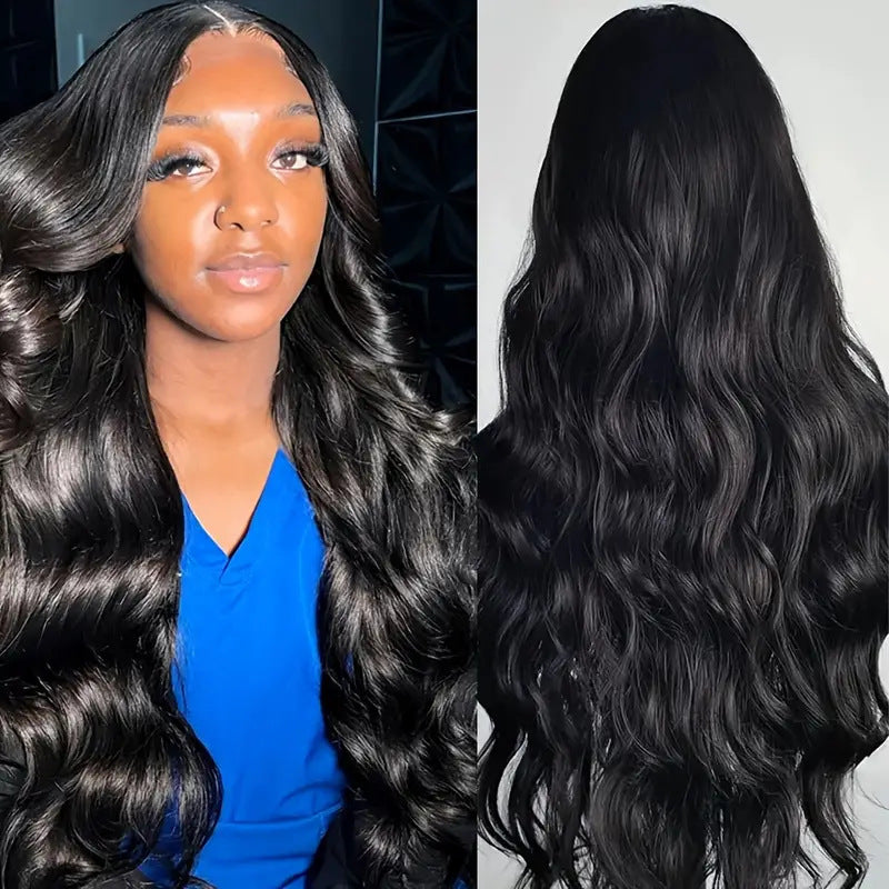 Front Lace Synthetic Wig Long Curly Hair