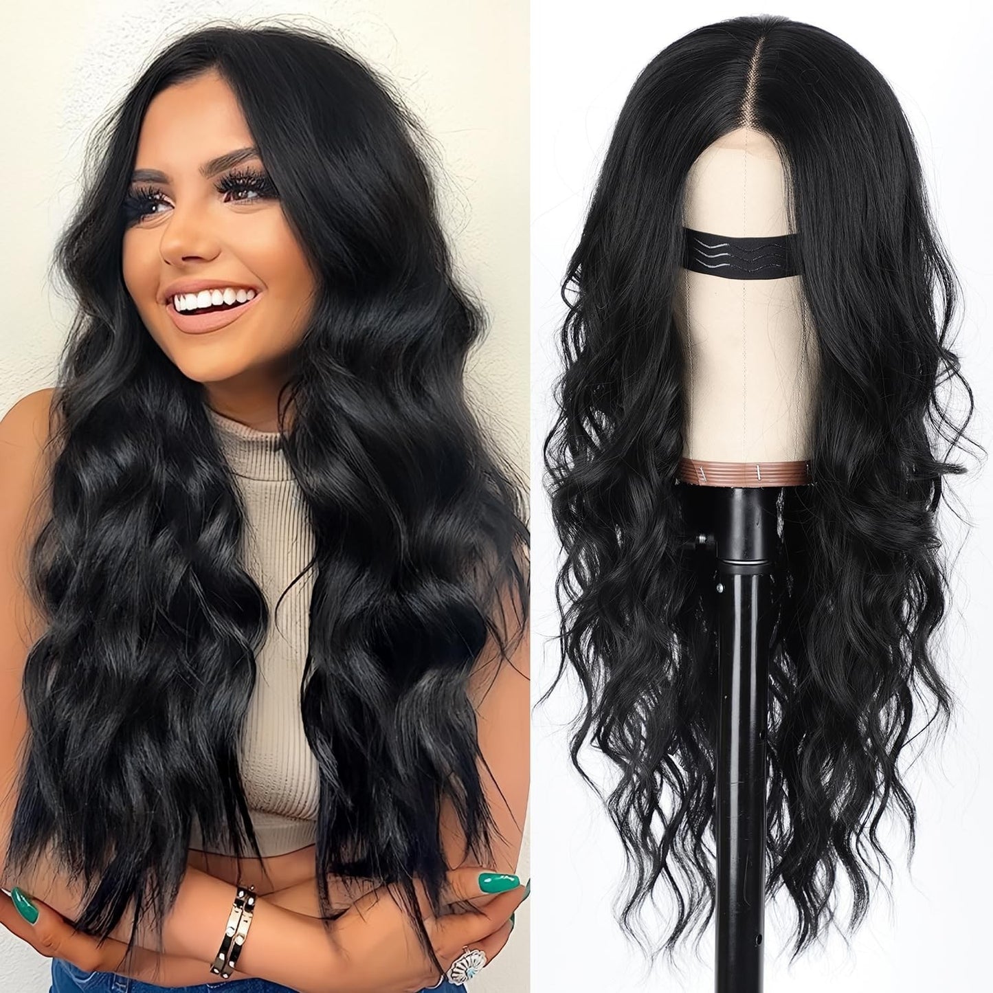 Front Lace Wavy Synthetic Wig