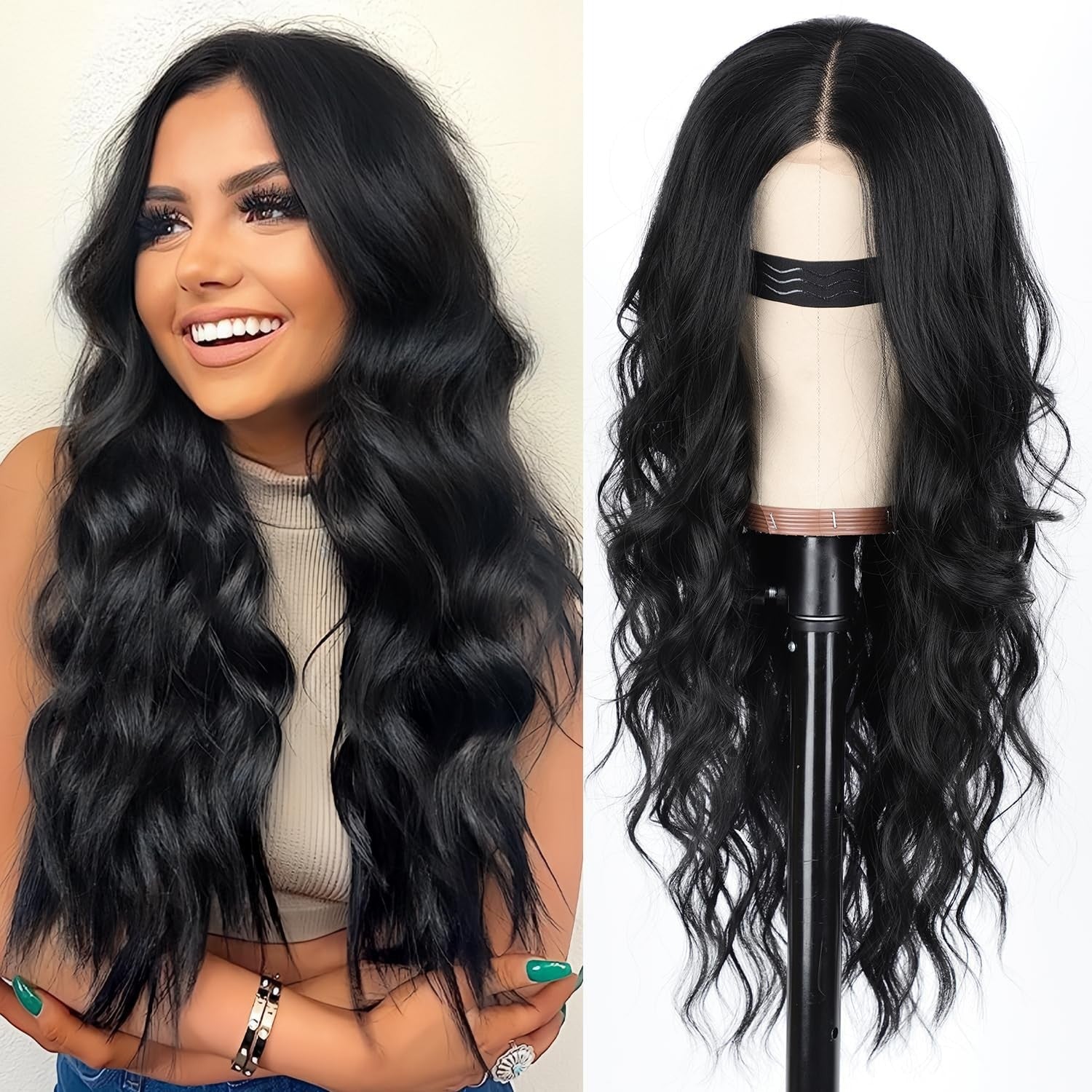 Front Lace Wavy Synthetic Wig