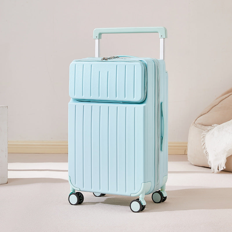 Front Opening Luggage Suitcase with USB Port