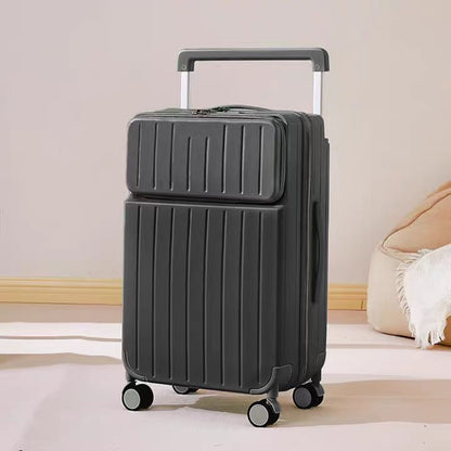 Front Opening Luggage Suitcase with USB Port