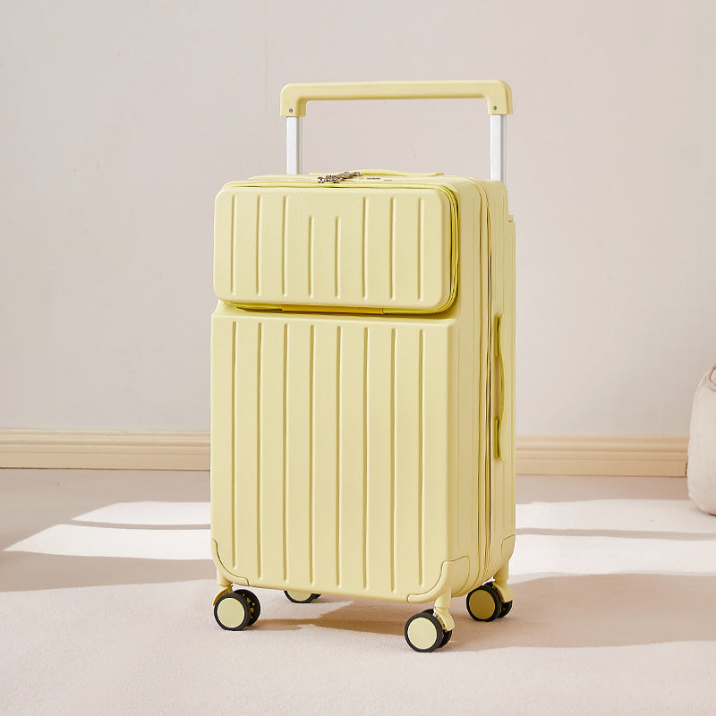 Front Opening Luggage Suitcase with USB Port