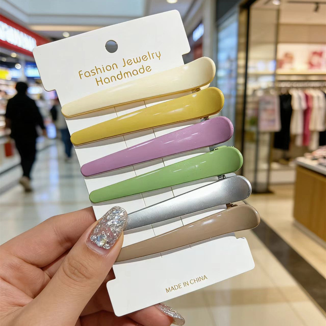 Frosted Duckbill Hair Clips