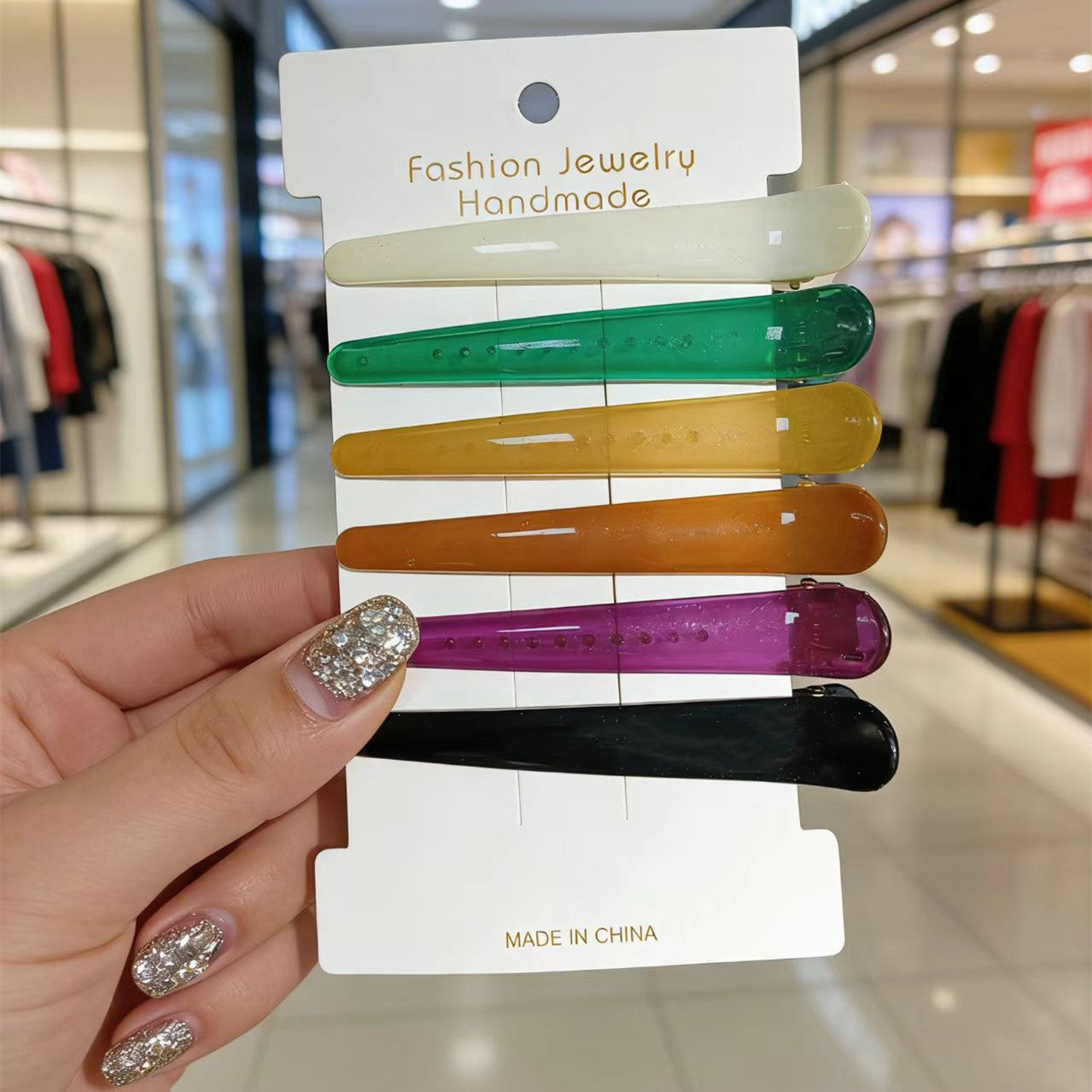 Frosted Duckbill Hair Clips