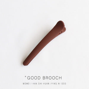 Frosted Duckbill Hair Clips
