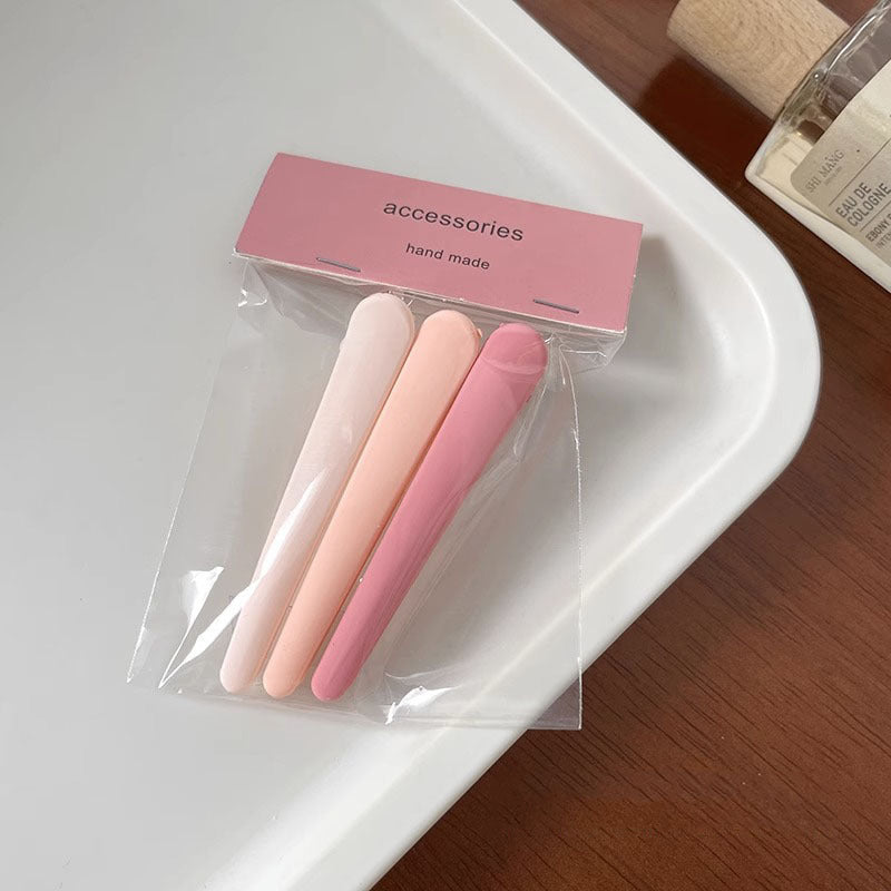 Frosted Duckbill Hair Clips