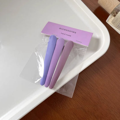 Frosted Duckbill Hair Clips