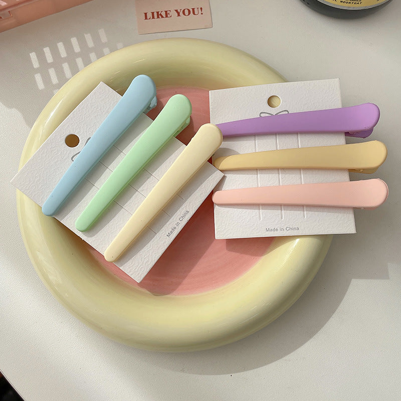 Frosted Duckbill Hair Clips