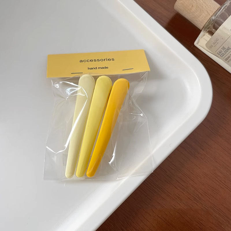 Frosted Duckbill Hair Clips