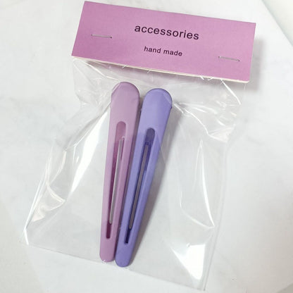 Frosted Duckbill Hair Clips