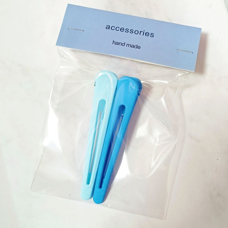Frosted Duckbill Hair Clips