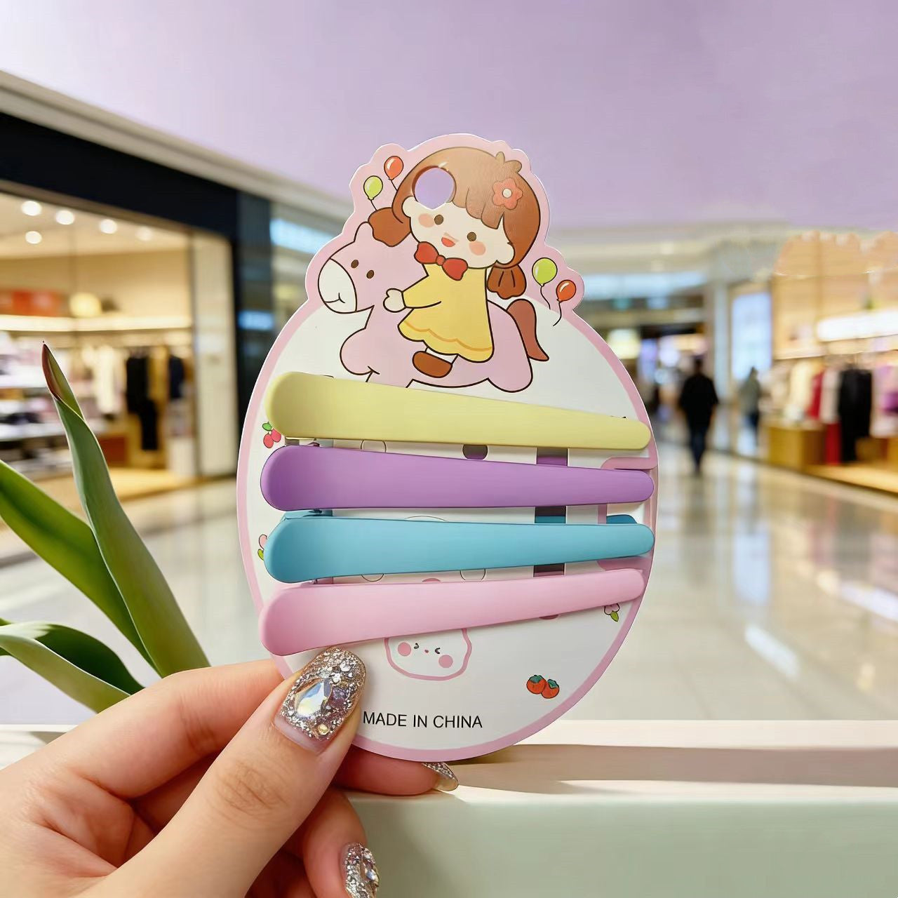 Frosted Duckbill Hair Clips