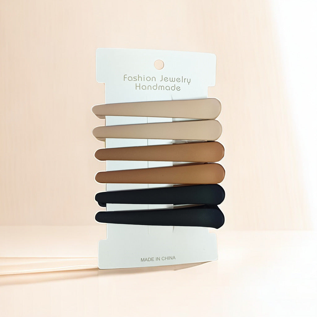 Frosted Duckbill Hair Clips