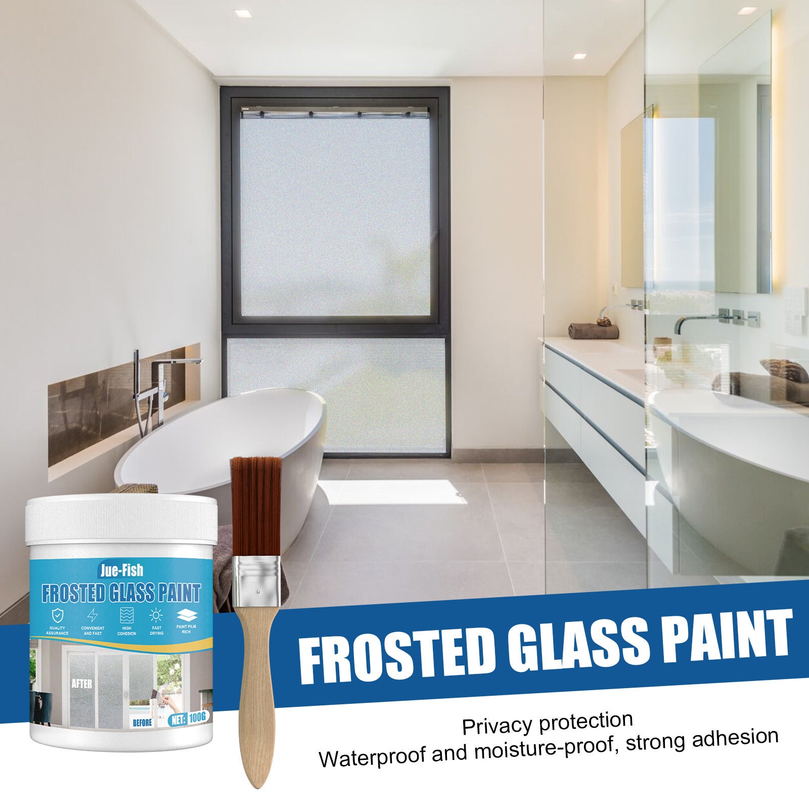 Frosted Glass Coating for Privacy Windows