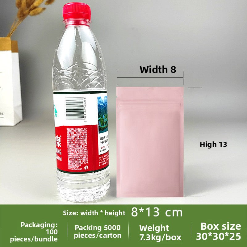 Frosted Opaque Ziplock Packaging Bags