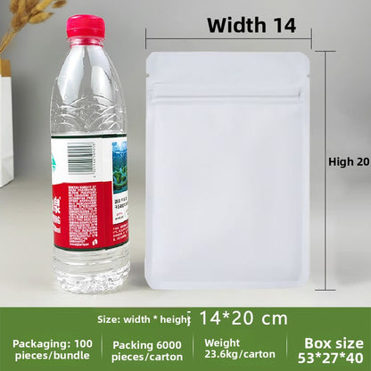 Frosted Opaque Ziplock Packaging Bags