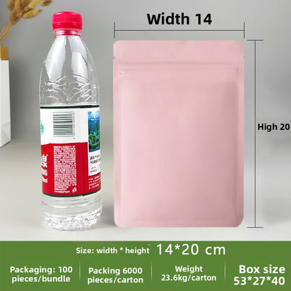 Frosted Opaque Ziplock Packaging Bags
