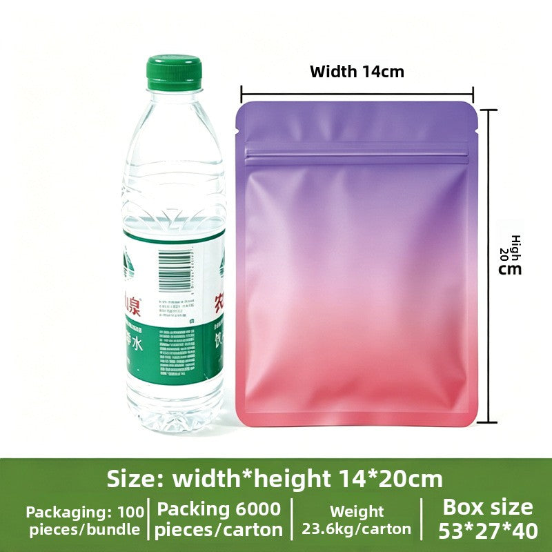 Frosted Opaque Ziplock Packaging Bags