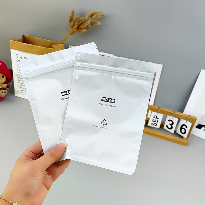 Frosted Opaque Ziplock Packaging Bags
