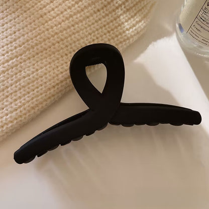 Frosted Plastic Hair Clip Set for Women