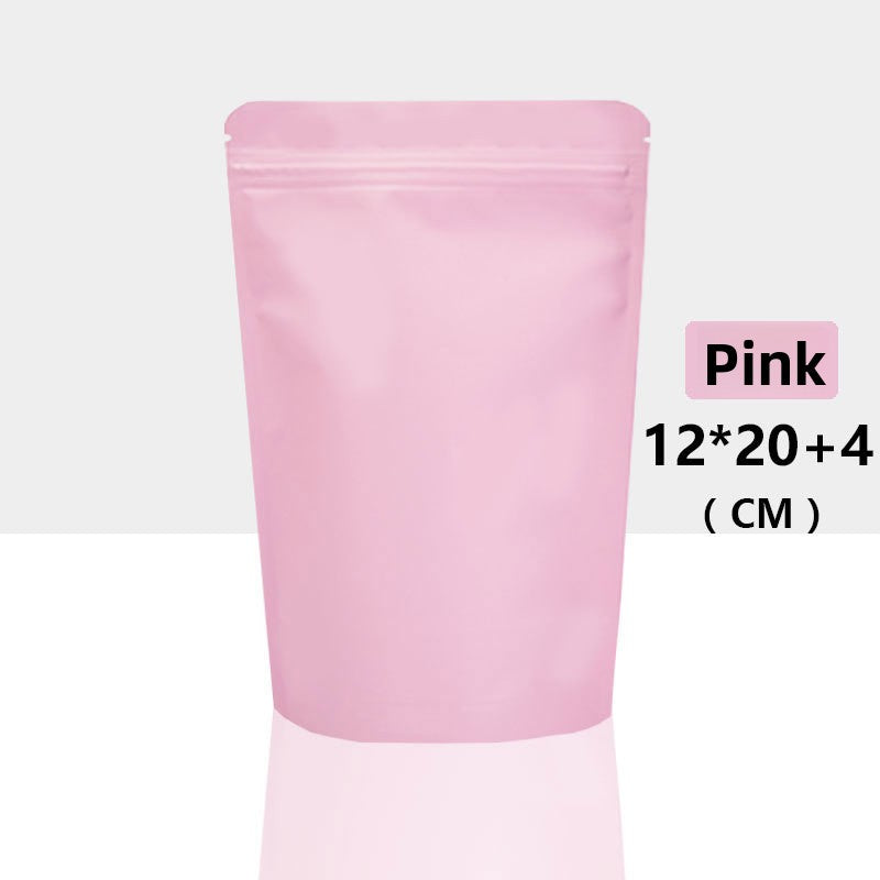 Frosted Self-Sealing Stand Up Aluminum Bags
