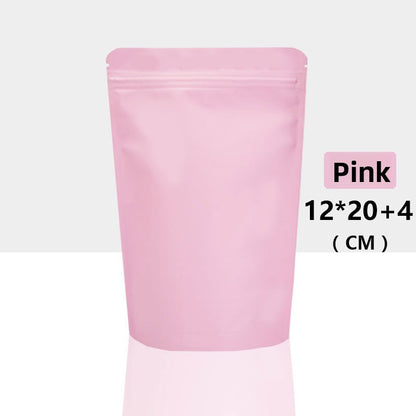 Frosted Self-Sealing Stand Up Aluminum Bags