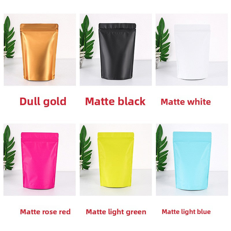 Frosted Self-Sealing Stand Up Aluminum Bags