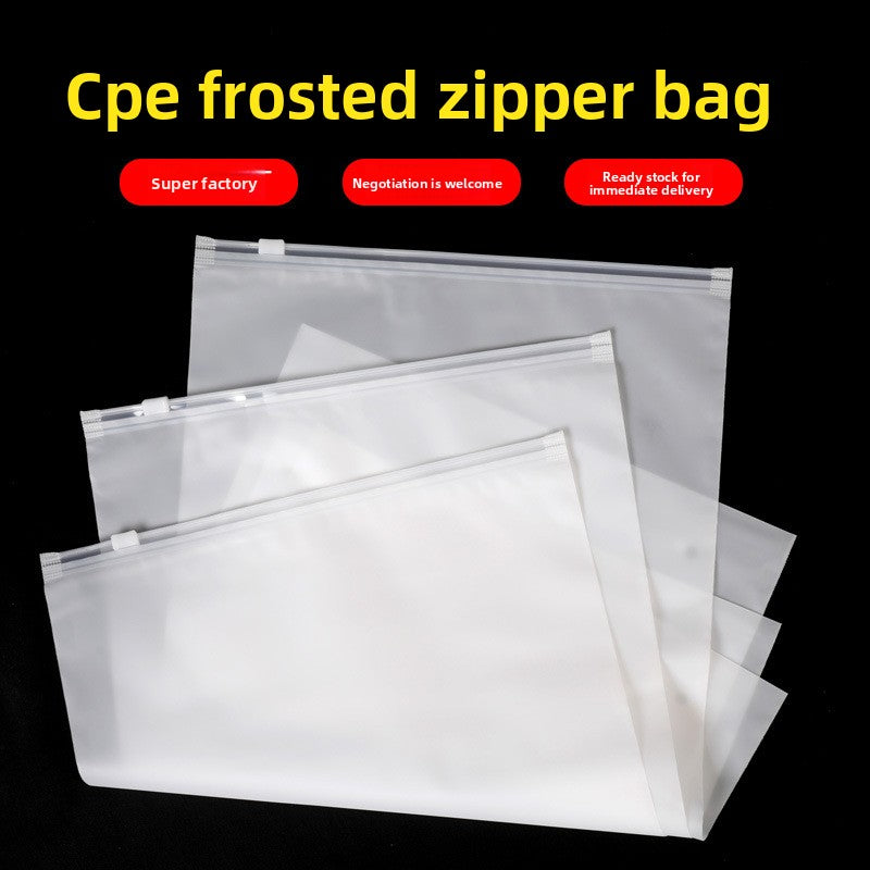 Frosted Zipper Bag Double-Sided 20C