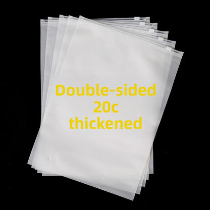 Frosted Zipper Bag Double-Sided 20C