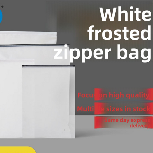 Frosted Zipper Bag Waterproof Clothing Packaging Bag Environmentally Friendly and Biodegradable