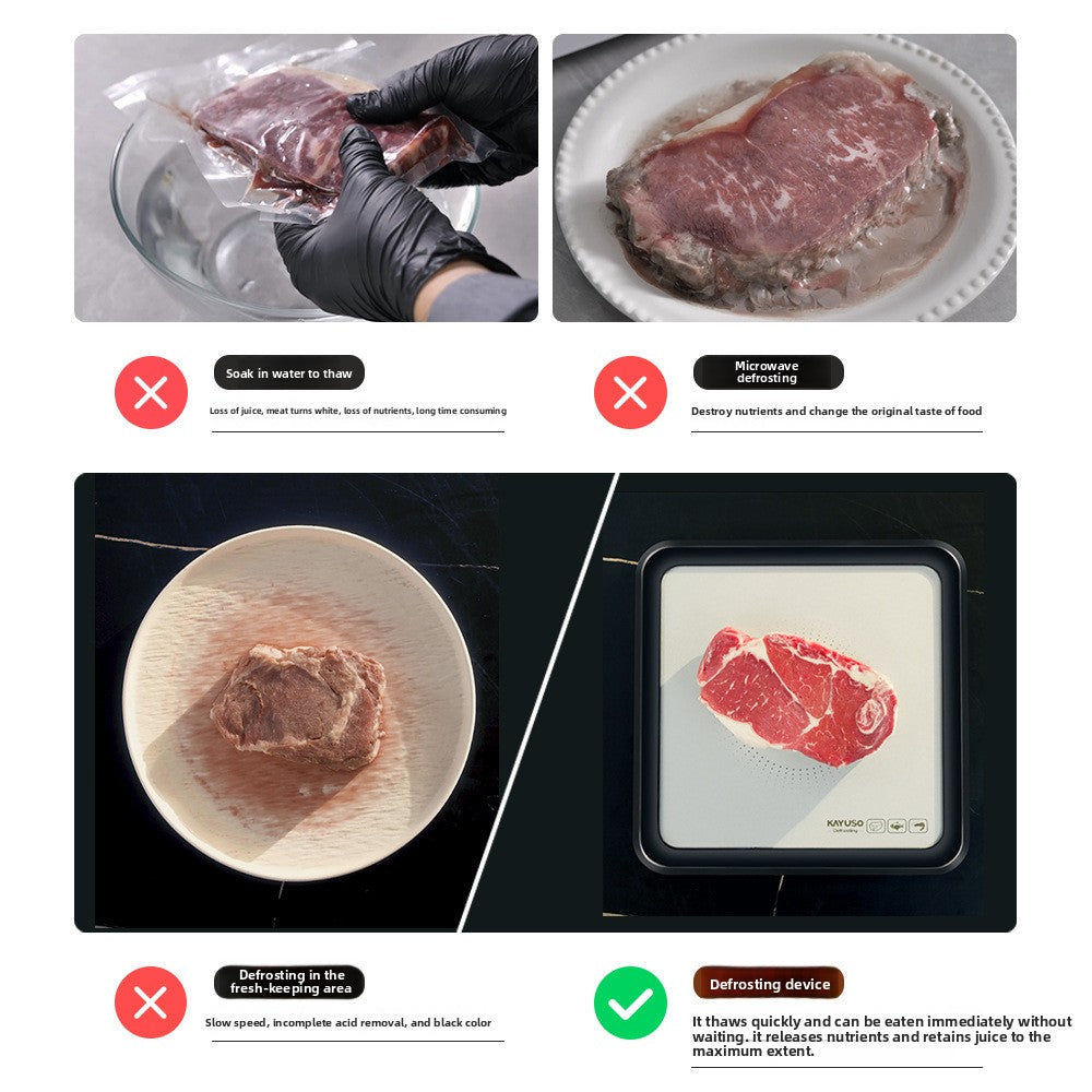 Frozen food thawing board