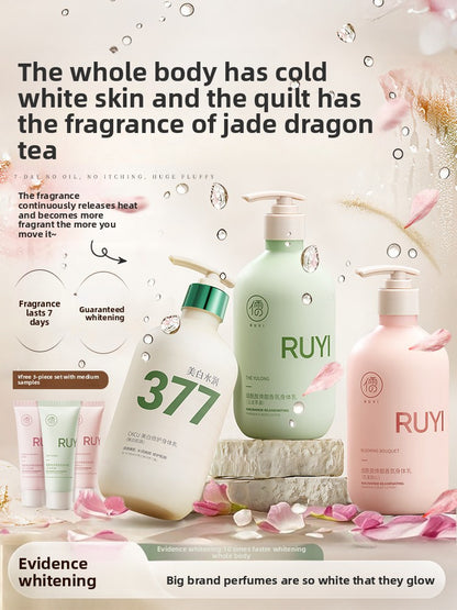 Fruit acid body lotion whitens, moisturizes and nourishes the skin