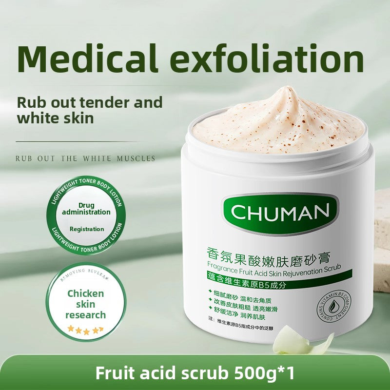 Fruit acid scrub