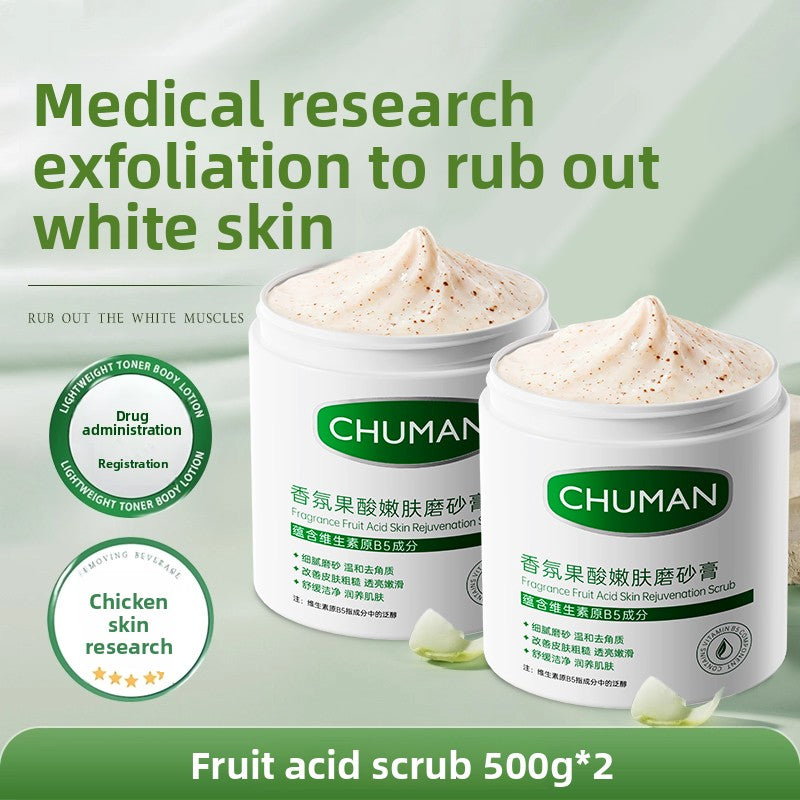 Fruit acid scrub