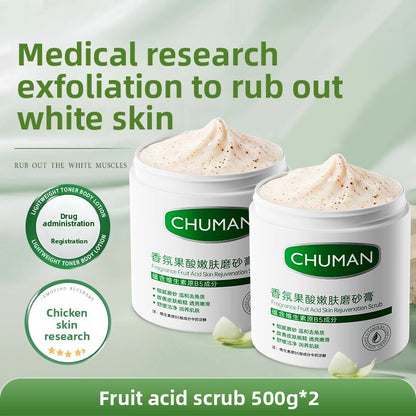 Fruit acid scrub