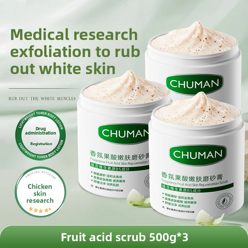Fruit acid scrub
