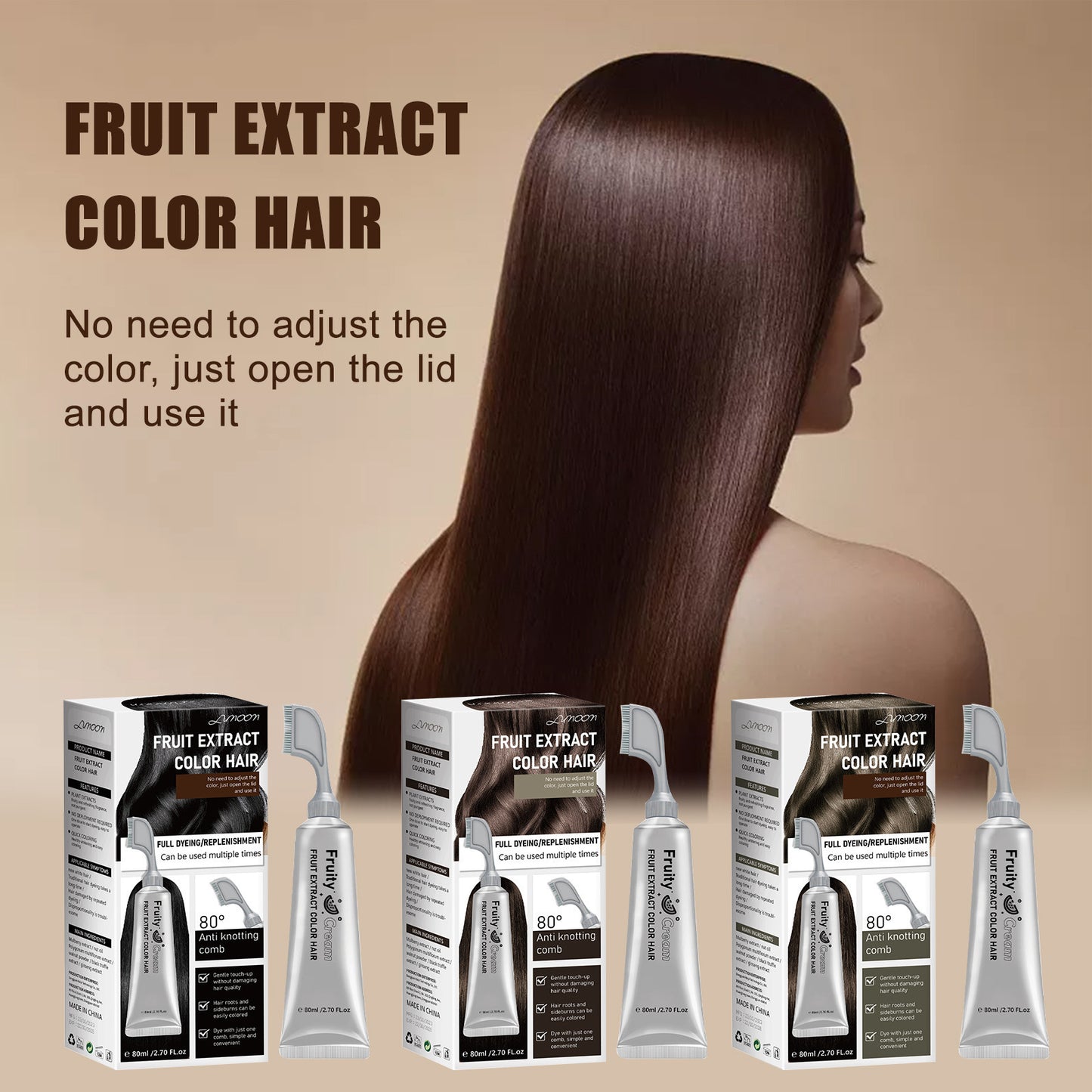 Fruit Comb Plant-Based Hair Dye