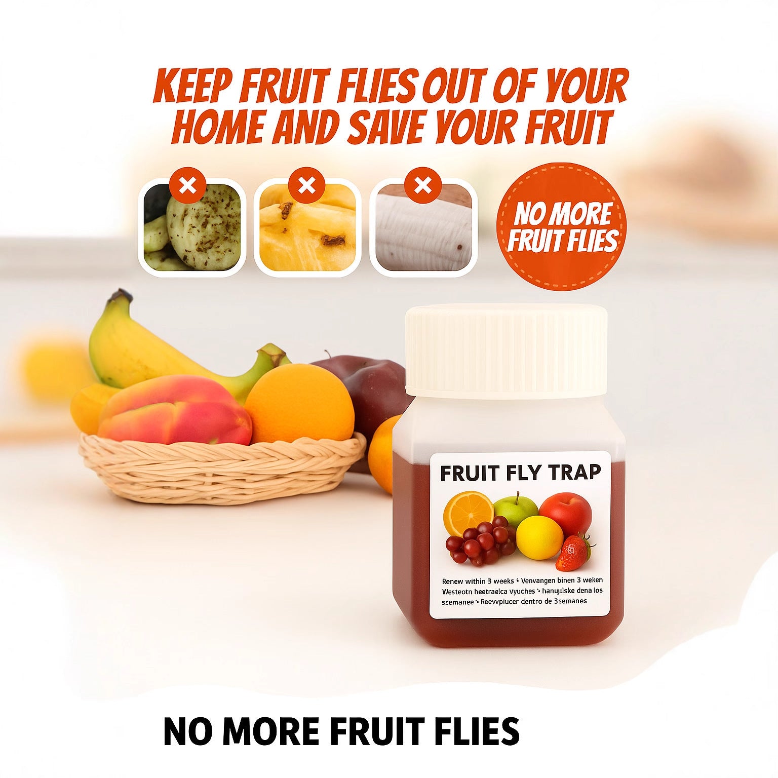 Fruit Fly Trap - Environmentally Responsible Fruit Fly Kille
