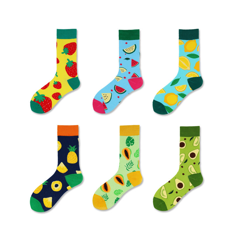 Fruit food socks