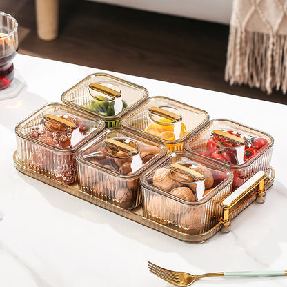 Fruit platter with lid