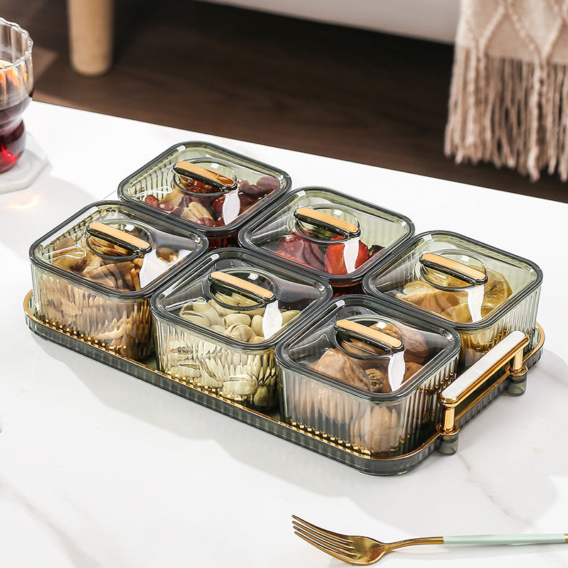 Fruit platter with lid