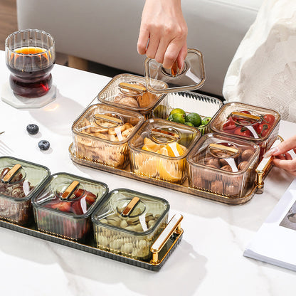 Fruit platter with lid