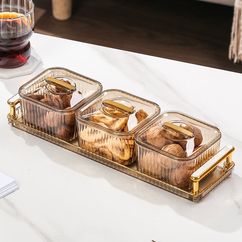 Fruit platter with lid