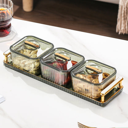 Fruit platter with lid