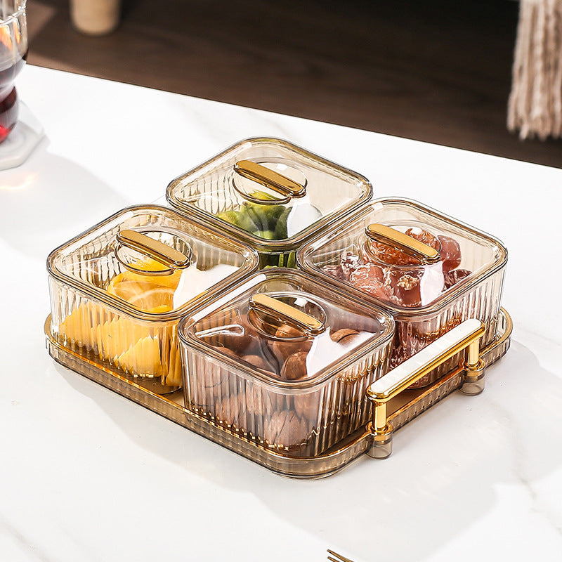 Fruit platter with lid