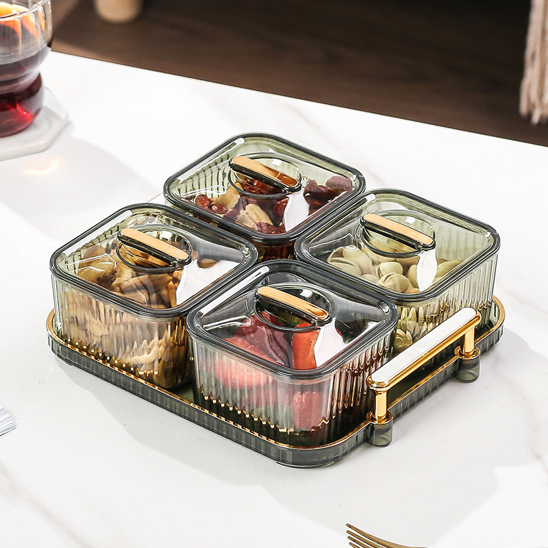 Fruit platter with lid