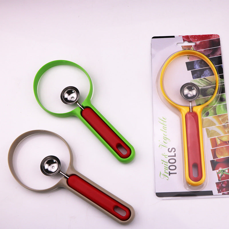Fruit spoon set with pit remover