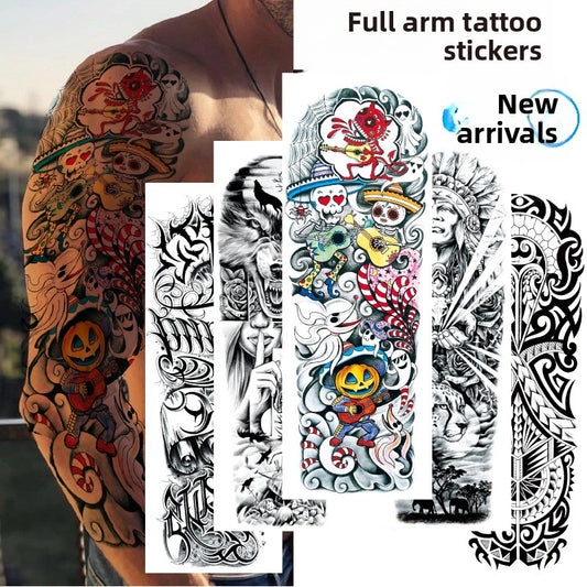 Full arm tattoo stickers
