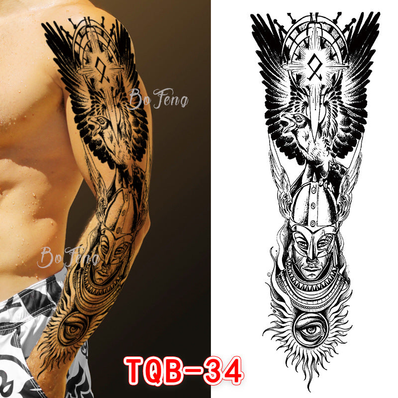Full arm tattoo stickers waterproof