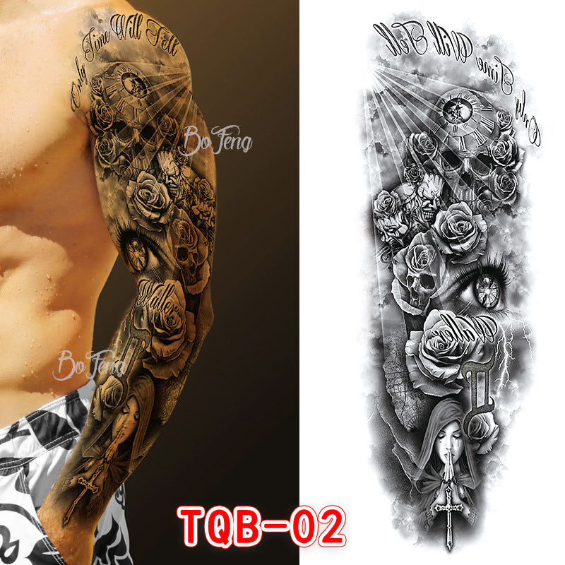 Full arm tattoo stickers waterproof